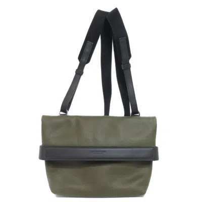 Pre-owned Bottega Veneta Khaki Pvc Shoulder Bag () In Brown