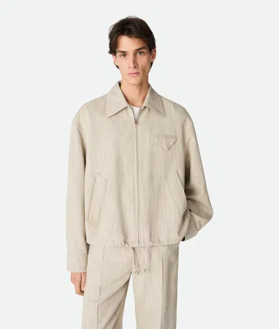 Bottega Veneta Kimono-blouson Aus Viskose Und Seide In Gray