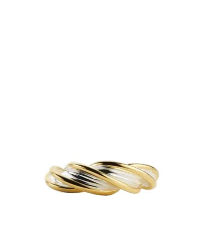 Bottega Veneta Kink Ring In Yellow