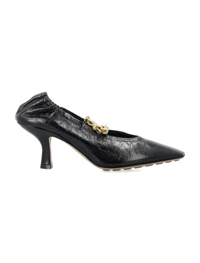 Bottega Veneta Kitten Heel Melbourne Pump In Black