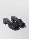 Bottega Veneta Kitten Heel Mule Sandal With Woven Detail