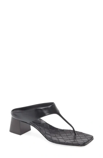 Bottega Veneta Kitten Heel Sandal In 1000 Black
