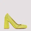 BOTTEGA VENETA KIWI GREEN TOWER PUMPS