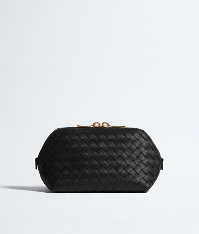 Bottega Veneta Small Cosmetic Pouch In Black