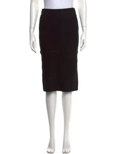 Pre-owned Bottega Veneta Knee-length Skirt In Black
