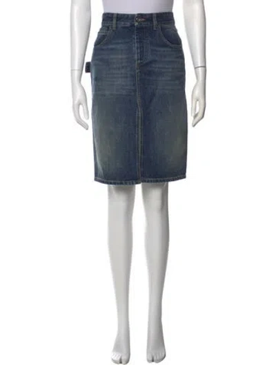 Pre-owned Bottega Veneta Knee-length Skirt In Blue