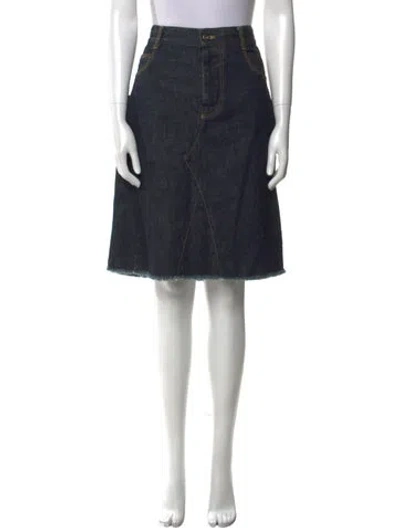 Pre-owned Bottega Veneta Knee-length Skirt In Blue