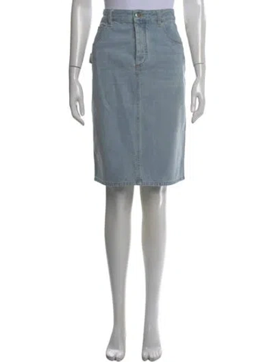 Pre-owned Bottega Veneta Knee-length Skirt In Blue