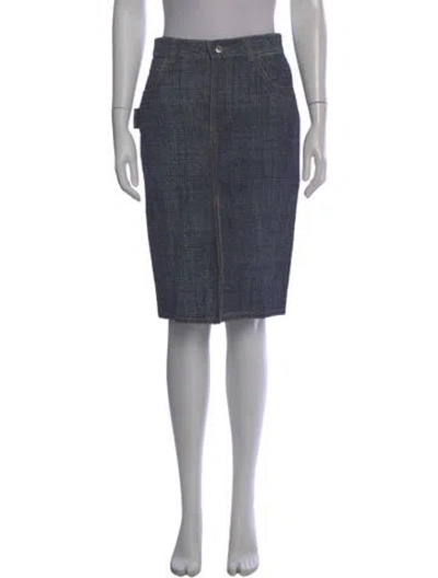Pre-owned Bottega Veneta Knee-length Skirt In Blue
