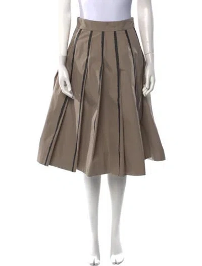 Pre-owned Bottega Veneta Knee-length Skirt In Brown