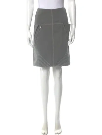 Pre-owned Bottega Veneta Knee-length Skirt In Gray