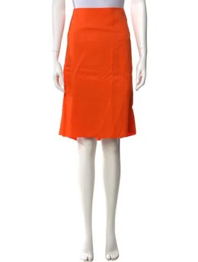 Pre-owned Bottega Veneta Knee-length Skirt W/ Tags In Orange