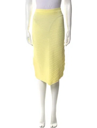 Pre-owned Bottega Veneta Knee-length Skirt In Yellow