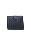 Bottega Veneta Knit A Folding Purse In Black