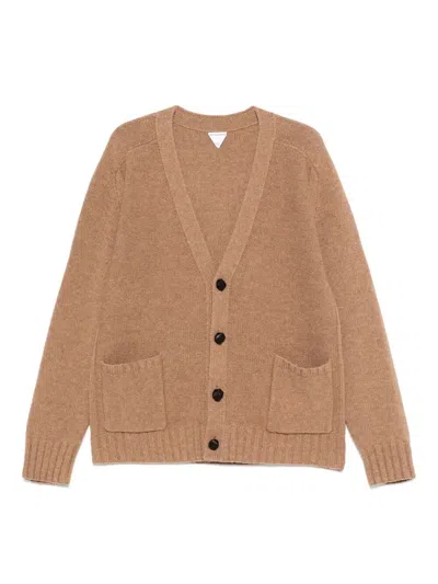 Bottega Veneta Knit Cardigan In Brown