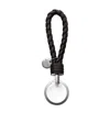 Bottega Veneta Weaving Key Chain In Black