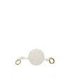 Bottega Veneta Knit Detail Key Chain In White