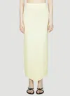 Bottega Veneta Women's Knit Cotton-blend Maxi Skirt In Yellow