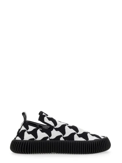 Bottega Veneta Wavy Triangle Jacquard Slip-on Sneaker In Multi