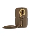 Bottega Veneta Knit Zipper Change Purse In Brown