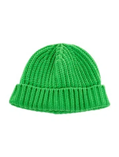 Pre-owned Bottega Veneta Knitted Beanier In Green