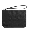 Bottega Veneta Knitted Calfskin Clutch In Black