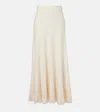 Bottega Veneta High Waist A-line Skirt With Fringe Hem