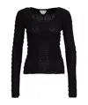Bottega Veneta Women Red Cotton Sweater In Black