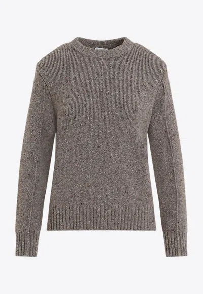Bottega Veneta Crewneck Sweater In Grey