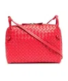 Bottega Veneta Knitted Cross-body Bag In Red