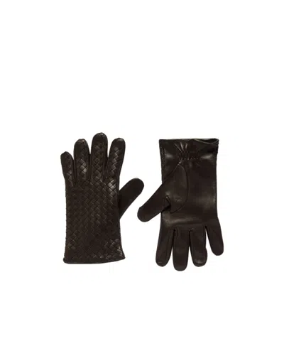 Bottega Veneta Knitted Glove In Black