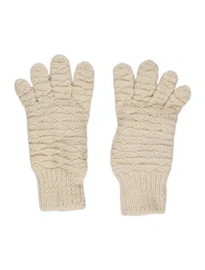 Pre-owned Bottega Veneta Knitted Gloves In Neutral