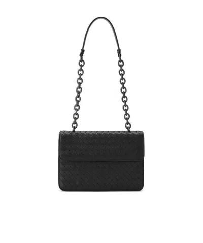Bottega Veneta Knitted Handbag In Black