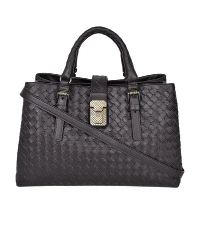 Bottega Veneta Knitted Handbag In Brown