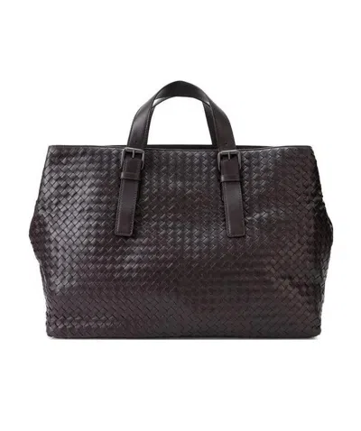 Bottega Veneta Knitted Handbag In Brown