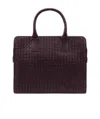 Bottega Veneta Knitted Handbag In Purple