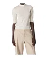Bottega Veneta Wool Rib Top In White