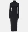 Bottega Veneta Elegant Black Pleated Dress For Women In Black