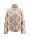 Bottega Veneta Argyle Intarsia-knit Wool Turtleneck Sweater