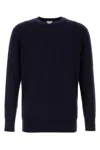 Bottega Veneta Maglione In Lana Blu Scuro  Uomo In Blue