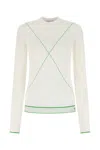 Bottega Veneta Logo Sweater In White