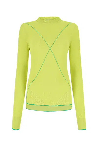 Bottega Veneta Acid Green Viscose Blend Sweater In Multi