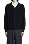 Bottega Veneta Cotton English Rib Cardigan In Black