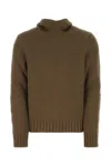 Bottega Veneta Turtleneck Sweater In Brown