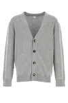 Bottega Veneta Grey Cashmere Cardigan In Grey