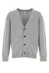 Bottega Veneta Grey Cashmere Cardigan In Grey