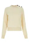 Bottega Veneta Rib Wool Sweater With Knot Detail In Neutral