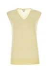 Bottega Veneta Cashmere Vest In Yellow