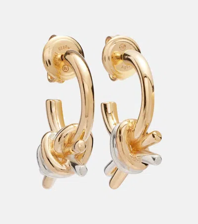Bottega Veneta Knot 18kt Gold And Sterling Silver Earrings