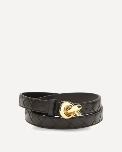 Bottega Veneta Knot Belt Women In Yellow